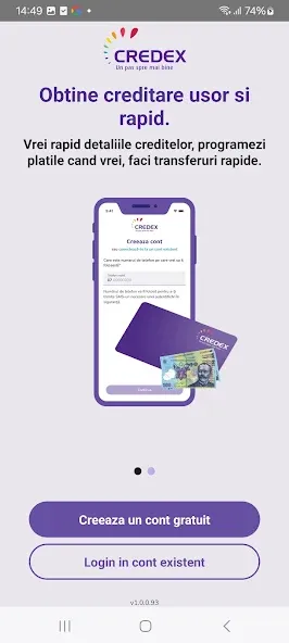 Aplicația publică Credex, verificată pentru recenzie