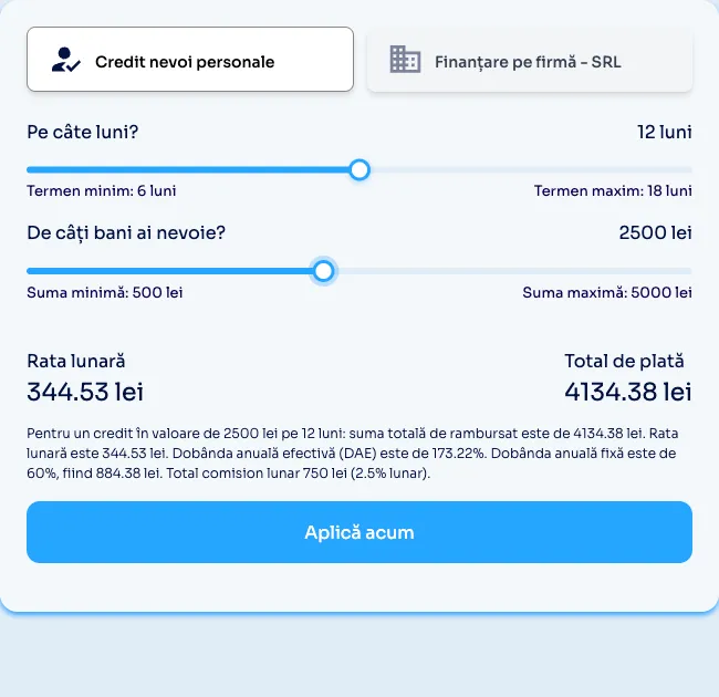 Calculatorul public GinCredit, verificat pentru recenzie