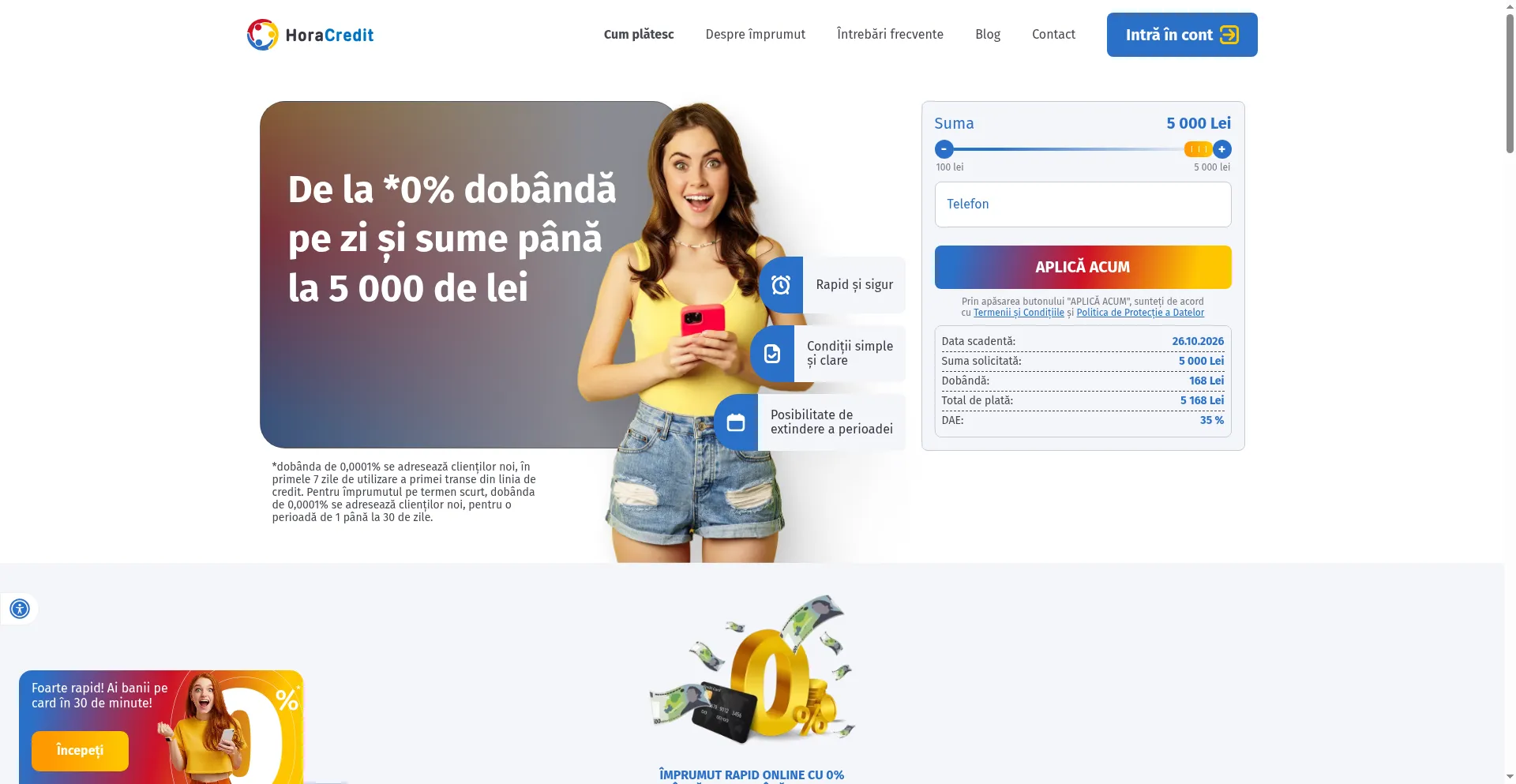 Calculatorul public HoraCredit, verificat pentru recenzie