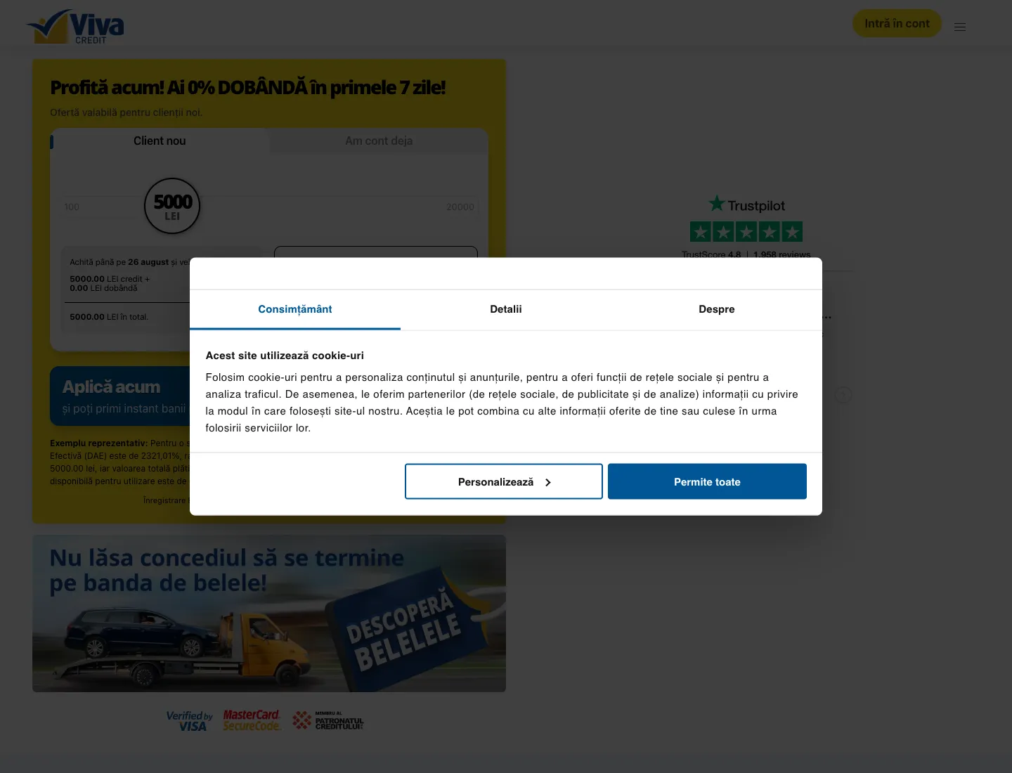 Calculatorul public Viva Credit, verificat pentru recenzie